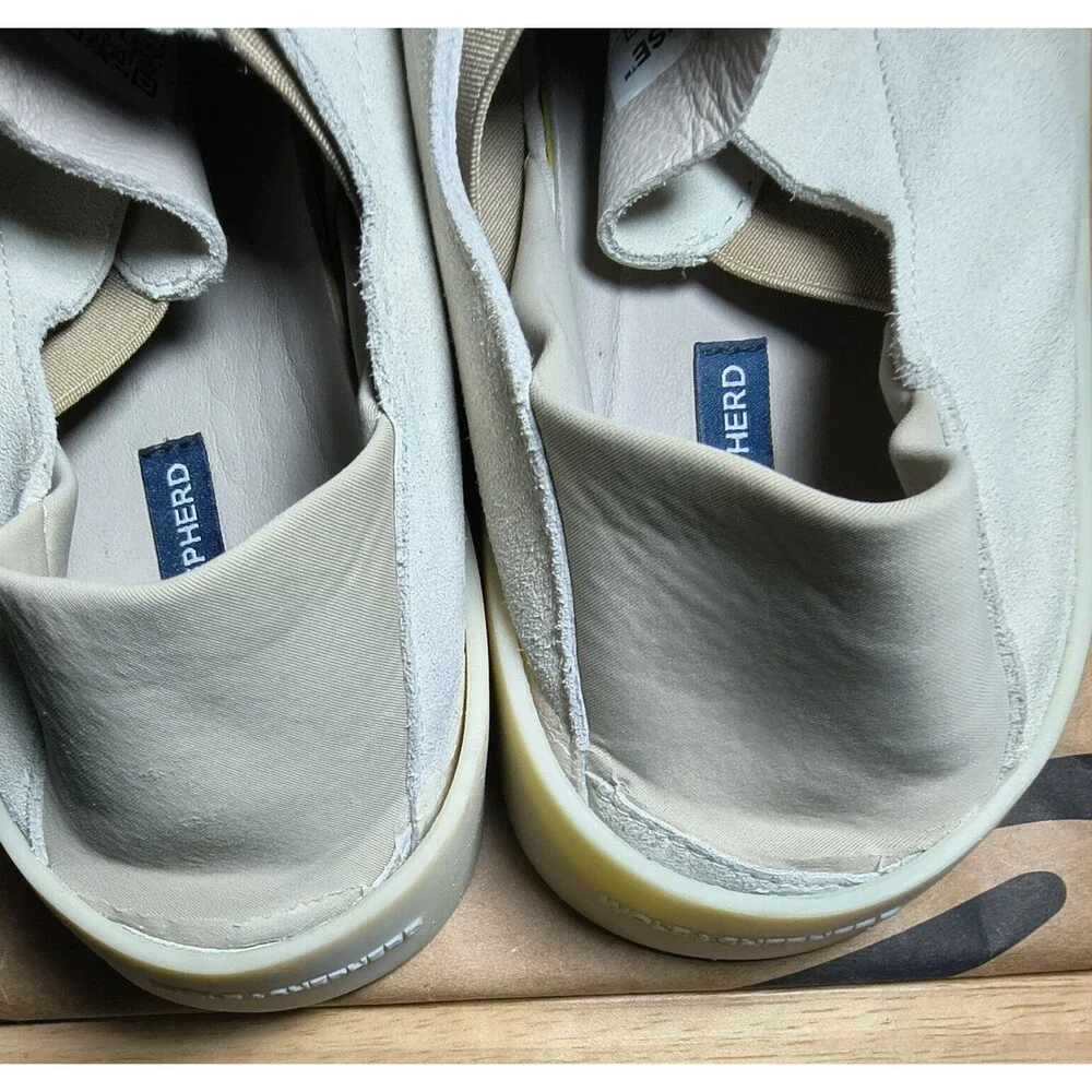 Wolf & Shepherd Cruise Shoes Mens US10 Beige Suede Slip On Casual Sneakers EU 43